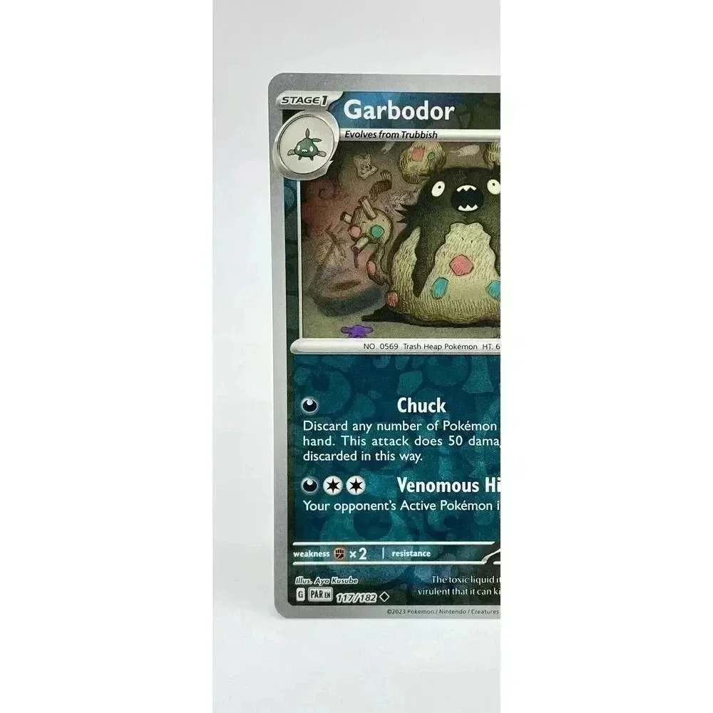 Garbodor 117/182 Paradox Rift Reverse Holo Pokémon‎ TCG Rare Mint Unplayed